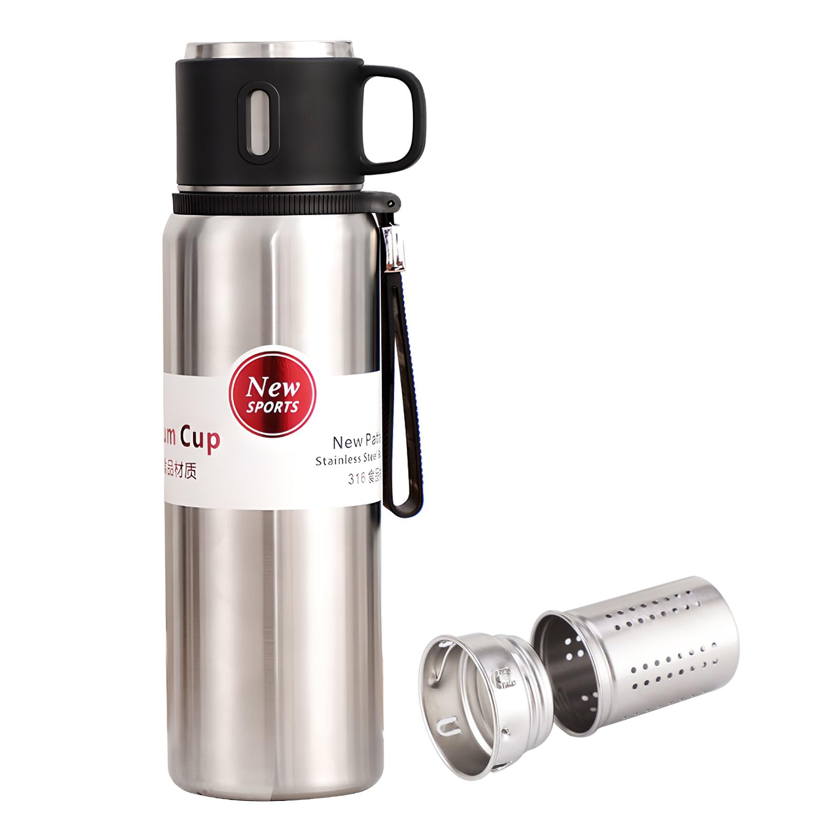 弁当箱・水筒 s Vacuum Flask Stout 1000ml Vacuum Flask Stout 1000-Silver | riversph